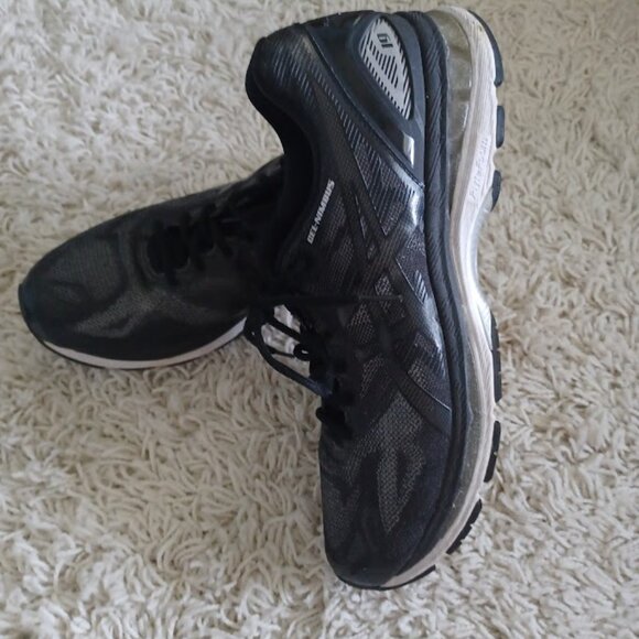 ASICS Gel-Nimbus 19 Men’s Sz 13 Black Gray Running Shoes T700N FlyteFoam Cushion - Picture 9 of 9